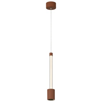 Colgante LED 7W 3000K serie FUGAZ Camel+Oro Rosa - 5.4x41-191h