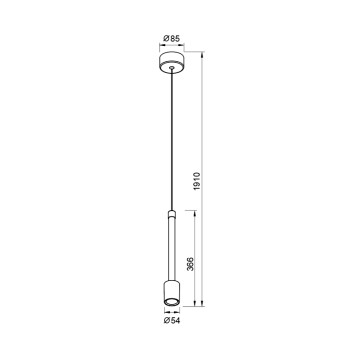 Colgante LED 7W 3000K serie FUGAZ Camel+Oro Rosa - 5.4x41-191h 2