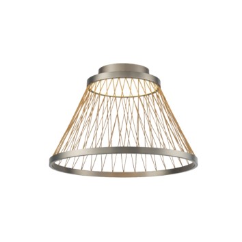 Plafón LED 43W 3000K serie SPIDER Gris - 50x35h
