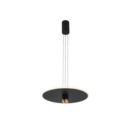 Colgante LED 33W 3000K serie NOMADA Negro/Oro - 48.6x25-175h