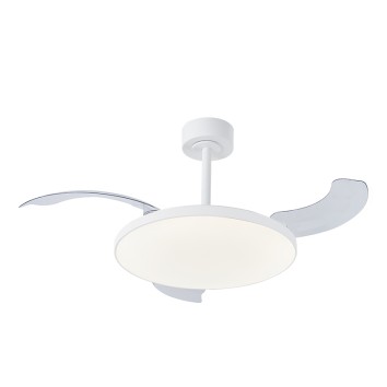 Plafón LED 50W Ventilador 30W serie SLIM FAN Blanco - 106x31/43.5h