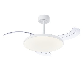 Plafón LED 45W Ventilador 25W serie SLIM FAN MINI Blanco - 91x31/43.5h