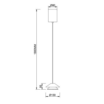 Colgante LED serie PICCOLA Marrón - 13x50-180h 2