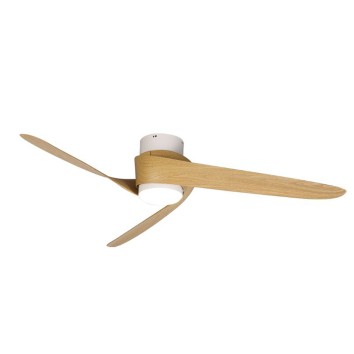 Plafón LED 24W Ventilador 25W serie GROENLAND XS Madera - 70.4x21h