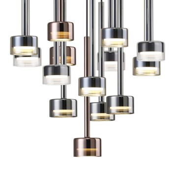 Colgante 14 Luces serie TONIC Multicolor - 60x200h 2