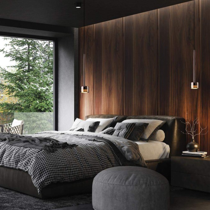 Colgante 1 Luz serie TONIC Cobre - 10x43-200h