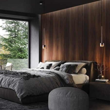 Colgante 1 Luz serie TONIC Cobre - 10x43-200h