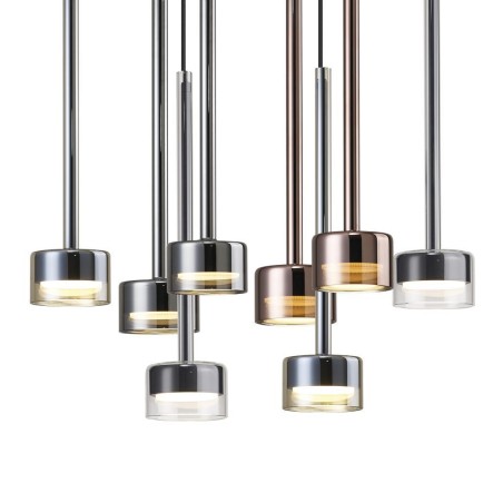 Colgante 8 Luces serie TONIC Multicolor - 50x30x200h