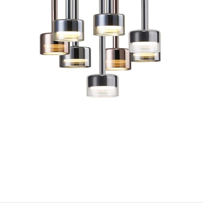 Colgante 8 Luces serie TONIC Multicolor - 47x200h