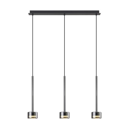Colgante 3 Luces serie TONIC Cromo - 72x10x200h