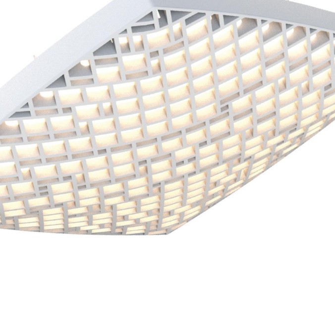 Plafón LED 56W Dimable serie URBAN Blanco - 38.5x38.5x8.6h