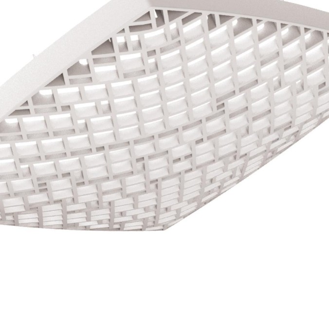Plafón LED 56W Dimable serie URBAN Blanco - 38.5x38.5x8.6h