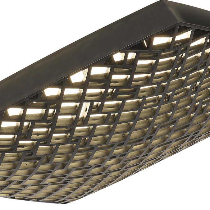 Plafón LED 56W Dimable serie URBAN Negro - 38.5x38.5x8.6h