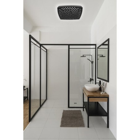 Plafón LED 56W Dimable serie URBAN Negro - 38.5x38.5x8.6h