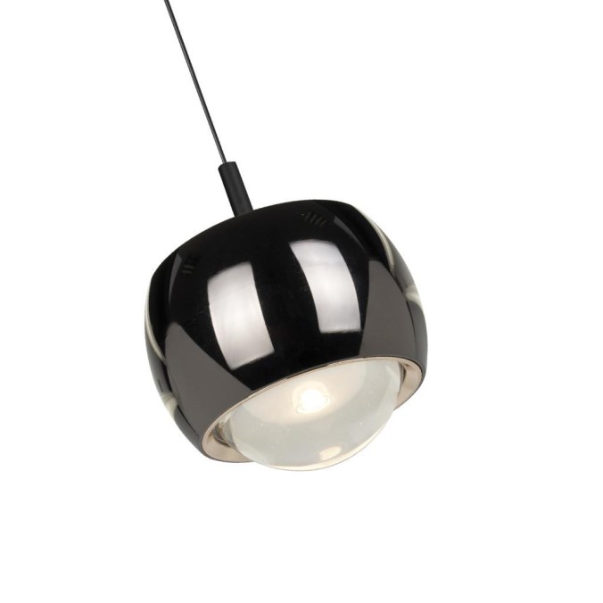 Colgante 1 Luz serie ROLLER Negro/Cromo - 9.6x19-200h