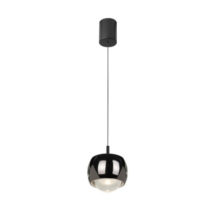 Colgante 1 Luz serie ROLLER Negro/Cromo - 9.6x19-200h