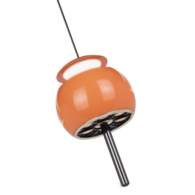 Colgante 1 Luz serie ROLLER Naranja - 9.6x26-210h