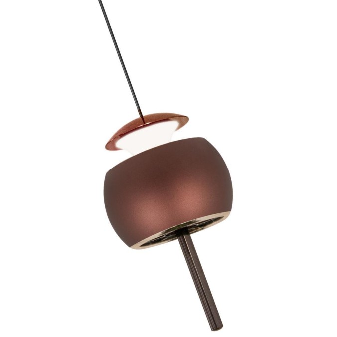 Colgante 1 Luz serie ROLLER Café - 9.6x26-210h