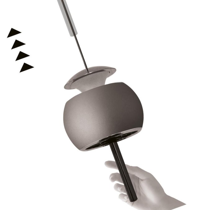 Colgante 1 Luz serie ROLLER Café - 9.6x26-210h