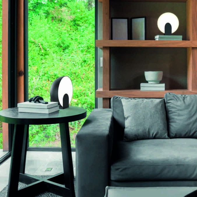 Sobremesa  serie OCULO Negro - 30x16.2x31h