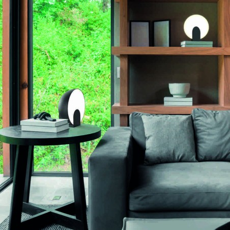 Sobremesa  serie OCULO Negro - 30x16.2x31h