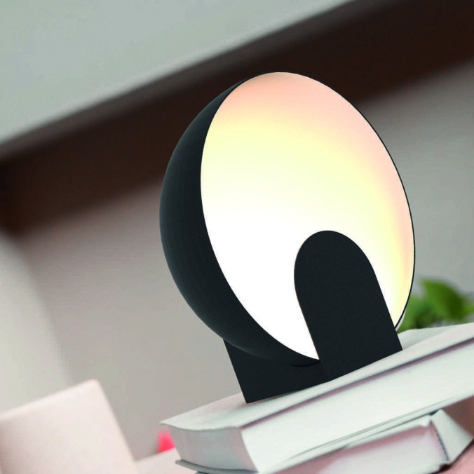 Sobremesa  serie OCULO Negro - 20x10.8x20.6h