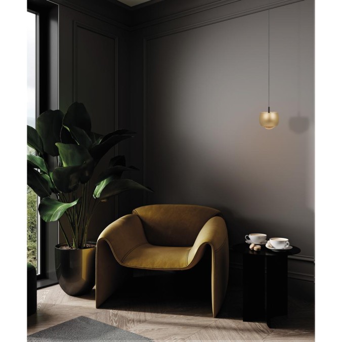 Colgante 1 Luz serie ROLLER Oro - 9.6x19-200h