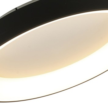Plafón LED Dimable serie NISEKO II PLAFON REDONDO Negro - 90x9.5h 2
