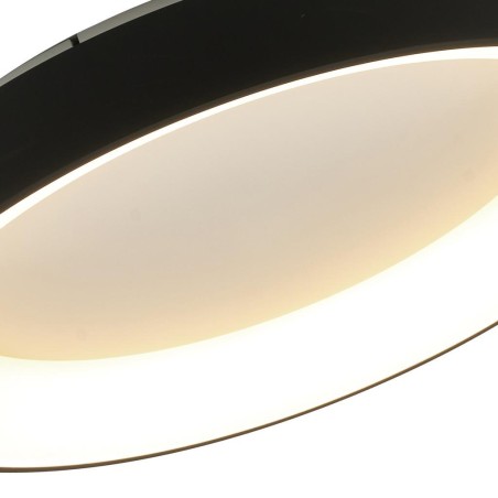 Plafón LED Dimable serie NISEKO II PLAFON REDONDO Negro - 90x9.5h