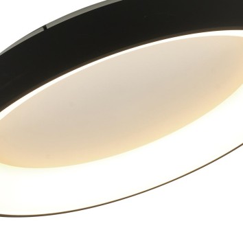 Plafón LED Dimable serie NISEKO II PLAFON REDONDO Negro - 78x9.5h 2