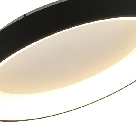 Plafón LED Dimable serie NISEKO II PLAFON REDONDO Negro - 78x9.5h