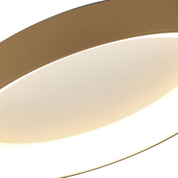 Plafón LED Dimable serie NISEKO II PLAFON REDONDO Oro - 90x9.5h