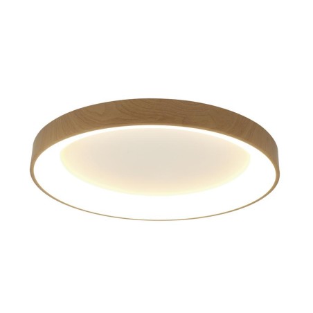 Plafón LED Dimable serie NISEKO II PLAFON REDONDO Madera - 78x9.5h