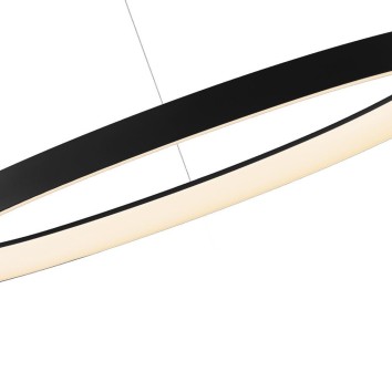 Colgante LED Dimable serie NISEKO II LAMPARA Negro - 90x15-200h 2