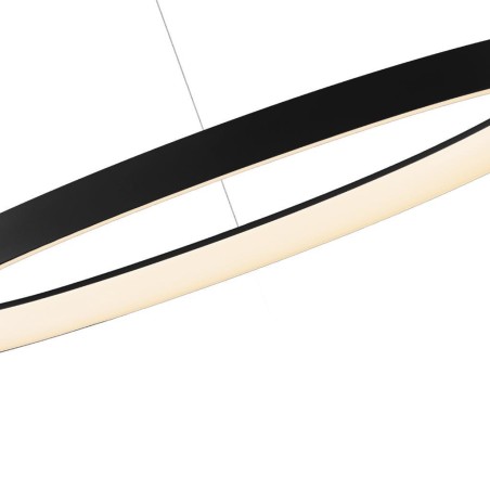 Colgante LED Dimable serie NISEKO II LAMPARA Negro - 90x15-200h