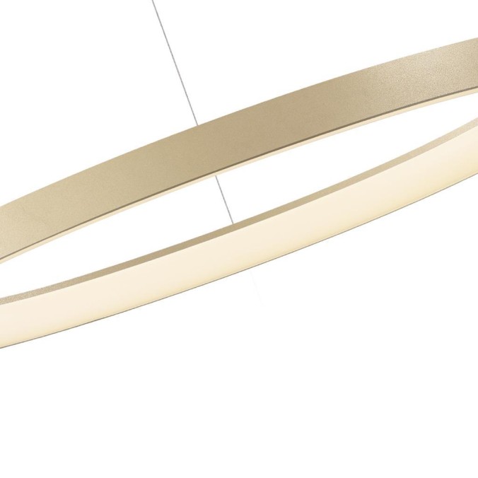 Colgante LED Dimable serie NISEKO II LAMPARA Oro - 90x15-200h