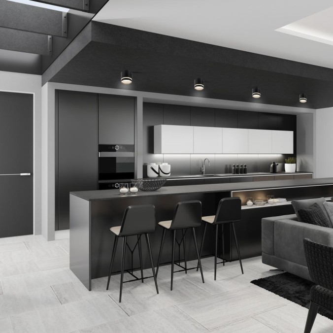 Superficie serie SPLIT Negro - 8.4x8h