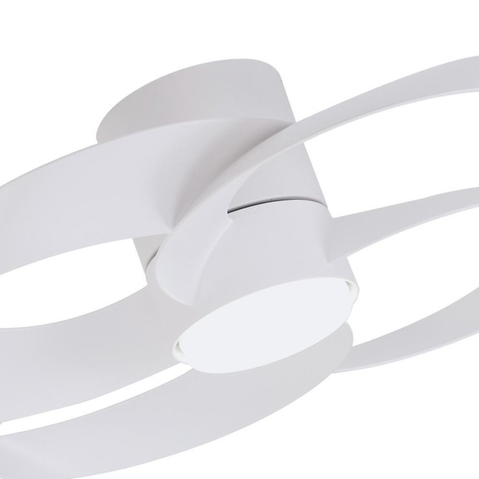 Plafón LED 24W Ventilador 22W serie ROSE Blanco - 65x21h