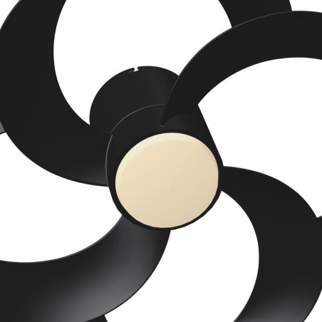 Plafón LED 24W Ventilador 22W serie ROSE Negro - 65x21h