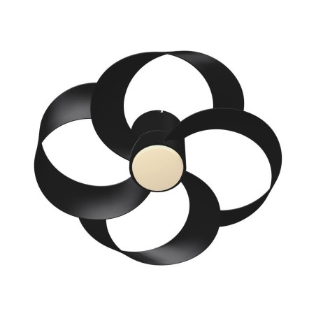 Plafón LED 24W Ventilador 22W serie ROSE Negro - 65x21h