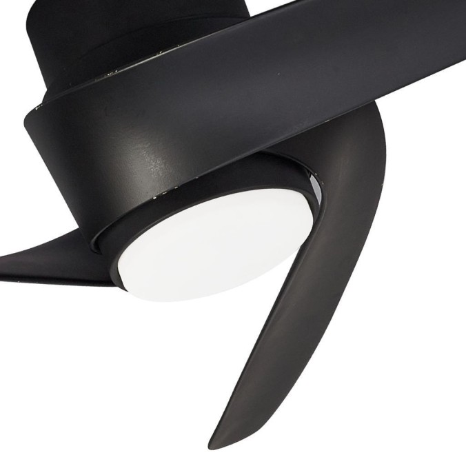 Plafón LED 24W Ventilador 30W serie ISLAND Negro - 102x21.5h Plafón LED 24W Ventilador 30W serie ISLAND Negro - 102x21.5h