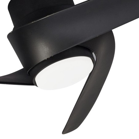 Plafón LED 24W Ventilador 30W serie ISLAND Negro - 102x21.5h