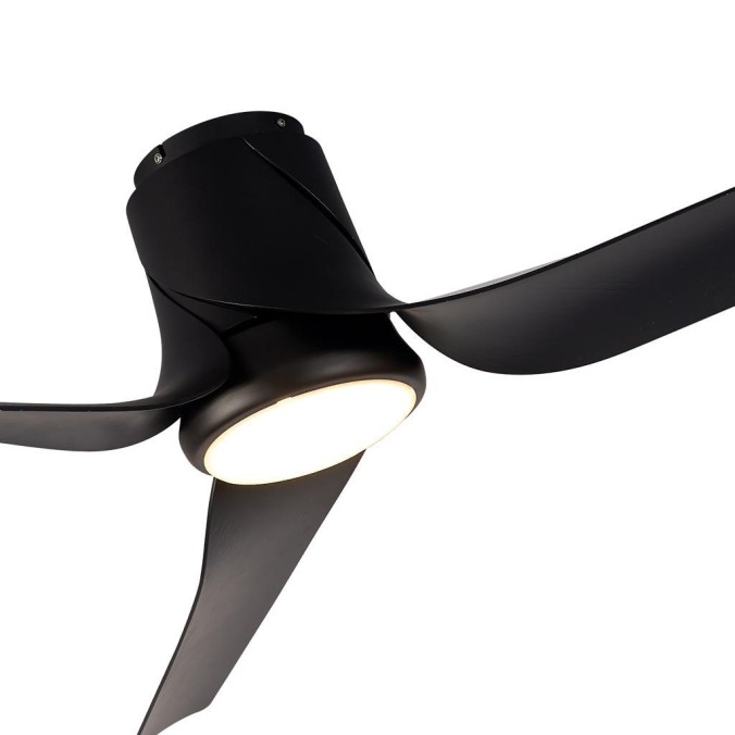 Plafón LED 30W Ventilador 35W serie USHUAIA Negro - 133x28h