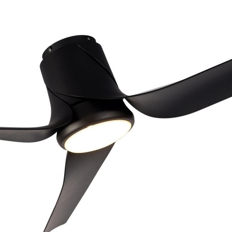 Plafón LED 30W Ventilador 35W serie USHUAIA Negro - 133x28h