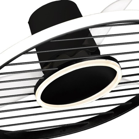 Plafón LED 45W Ventilador 25W serie SOHO Negro - 66x24.5h