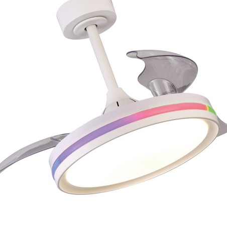 Lámpara LED 40W Ventilador 28W serie NORTH Blanco - 43x32.5-45h