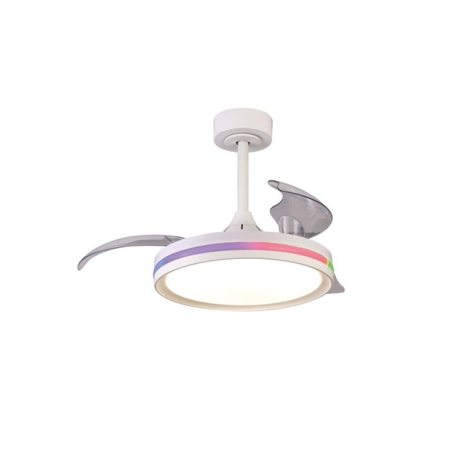 Lámpara LED 40W Ventilador 28W serie NORTH Blanco - 43x32.5-45h