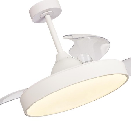 Plafón LED 50W Ventilador 30W serie ALASKA Blanco - 50x35.5-48h