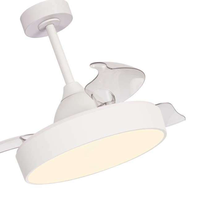 Plafón LED 45W Ventilador 25W serie ALASKA Blanco - 43x35.5-48h