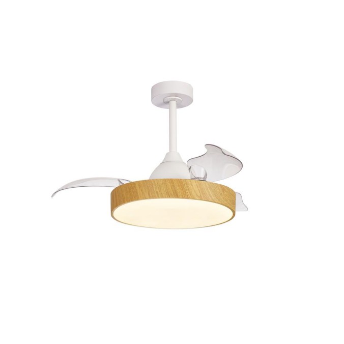 Plafón LED 45W Ventilador 25W serie ALASKA Madera - 43x35.5-48h Plafón LED 45W Ventilador 25W serie ALASKA Madera - 43x35.5-48h